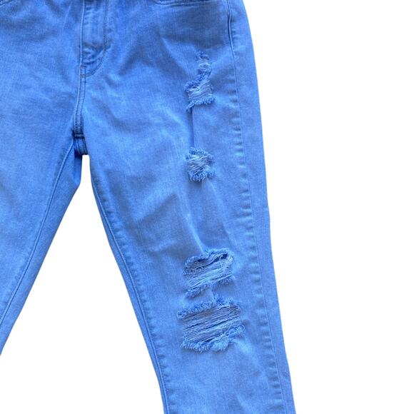 LEVIS 721 High Rise Skinny Jean Womens Sz 31 Distressed Light Wash Classic - Picture 5 of 8